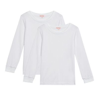 Pack of two boys' long sleeved thermal tops